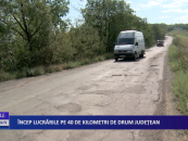 Încep lucrările pe 40 de kilometri de drum județean