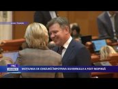 MOŢIUNEA DE CENZURĂ ÎMPOTRIVA GUVERNULUI A FOST RESPINSĂ