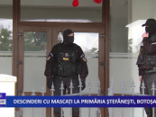 Descinderi cu mascați la primăria Ștefănești
