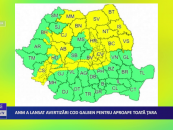 ANM a lansat avertizări Cod galben pentru aproape toată țara