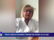 Peste 3500 de pacienți tratați de CoViD-19 la Iași
