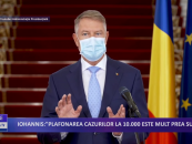 Iohannis: plafonarea cazurilor la 10.000 este mult prea sus