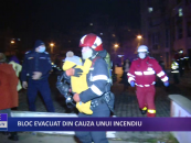 Bloc evacuat din cauza unui incendiu