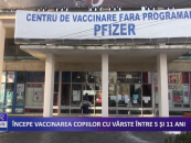 ÎNCEPE VACCINAREA COPIILOR CU VÂRSTE ÎNTRE 5 ȘI 11 ANI