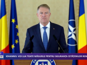IOHANNIS: VOI LUA TOATE MĂSURILE PENTRU SIGURANŢA CETĂŢENILOR ROMÂNI