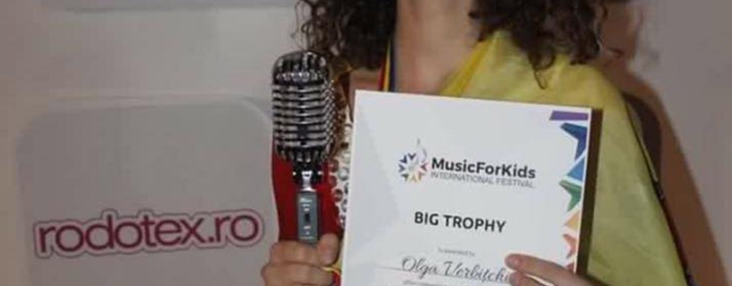 Olga este marea câştigătoare „Music for Kids”