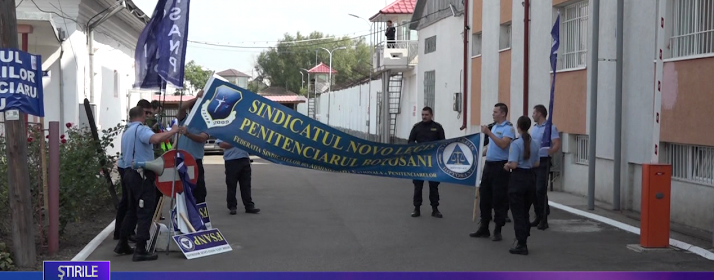 Protest zgomotos la Penitenciarul Botoșani