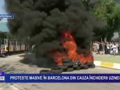 Proteste masive în Barcelona din cauza închiderii uzinei NISSAN