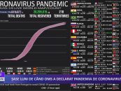 Șase luni de când OMS a declarat pandemia de coronavirus