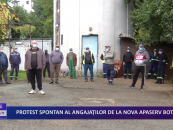 Protest spontan al angajaților de la Nova Apaserv Botoșani