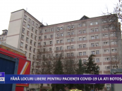 Fără locuri libere pentru pacienții CoViD-19 la ATI Botoșani