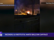 Incendiu la Institutul Matei Balș din capitală