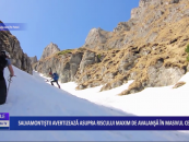 Salvamontiștii avertizează asupra riscului maxim de avalanșă în Masivul Ceahlău