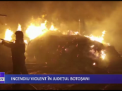 Incendiu violent in judetul Botosani